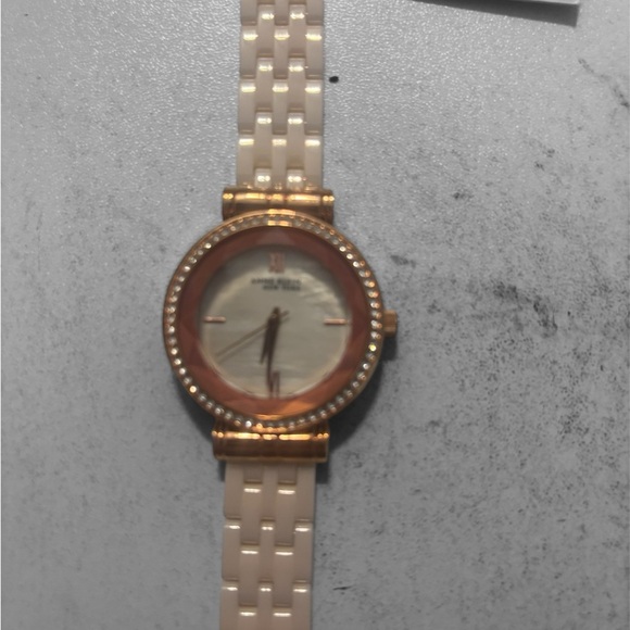 Anne Klein New York 12/2316 Ceramic Bracelet Rose Gold Watch - Picture 3 of 6